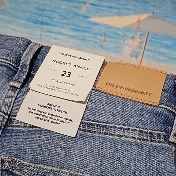 Citizens of Humanity Distressed Skinny Jeans Size 23 New - Picture 6 of 8
